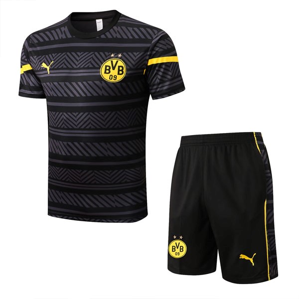 Trainingsshirt Borussia Dortmund Komplett-Set 2022-23 Grau
